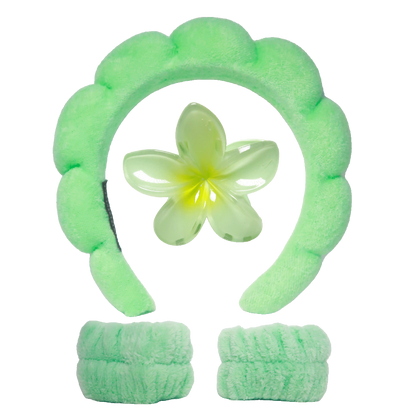 Frangipani Hair Clasp Clip Set (4pcs) – 8 Colour Mix