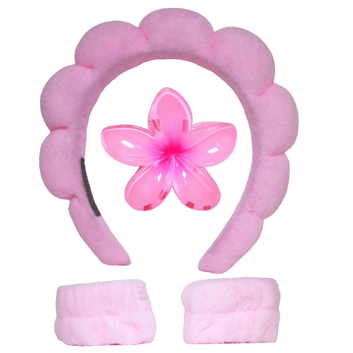 Frangipani Hair Clasp Clip Set (4pcs) – 8 Colour Mix