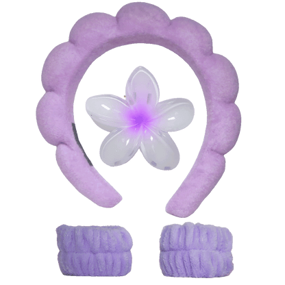 Frangipani Hair Clasp Clip Set (4pcs) – 8 Colour Mix