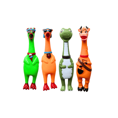 Happy Farm Squeaky Toy – 4 Types Mix