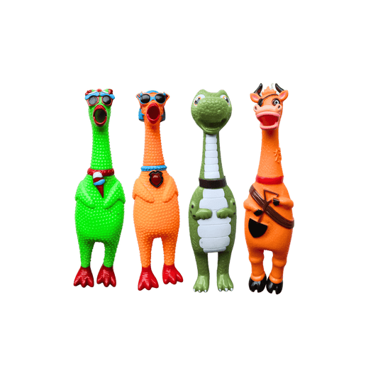 Happy Farm Squeaky Toy – 4 Types Mix