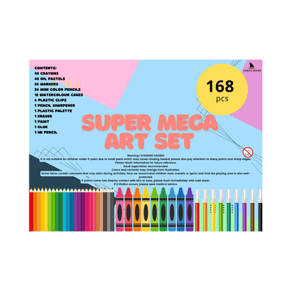 168pcs Kids Art Set