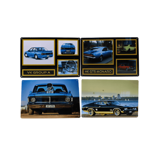 Metal Plates 20 x 30cm – 40 Design Mix (Car Theme)