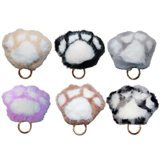 Paw Keychain - 6 Colour Mix