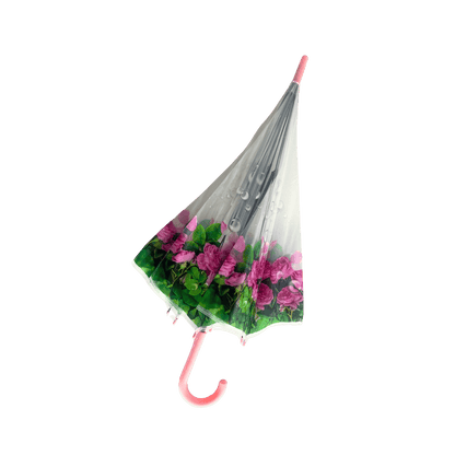 Apollo Straight Umbrella with Floral Printing - 6 Design Mix