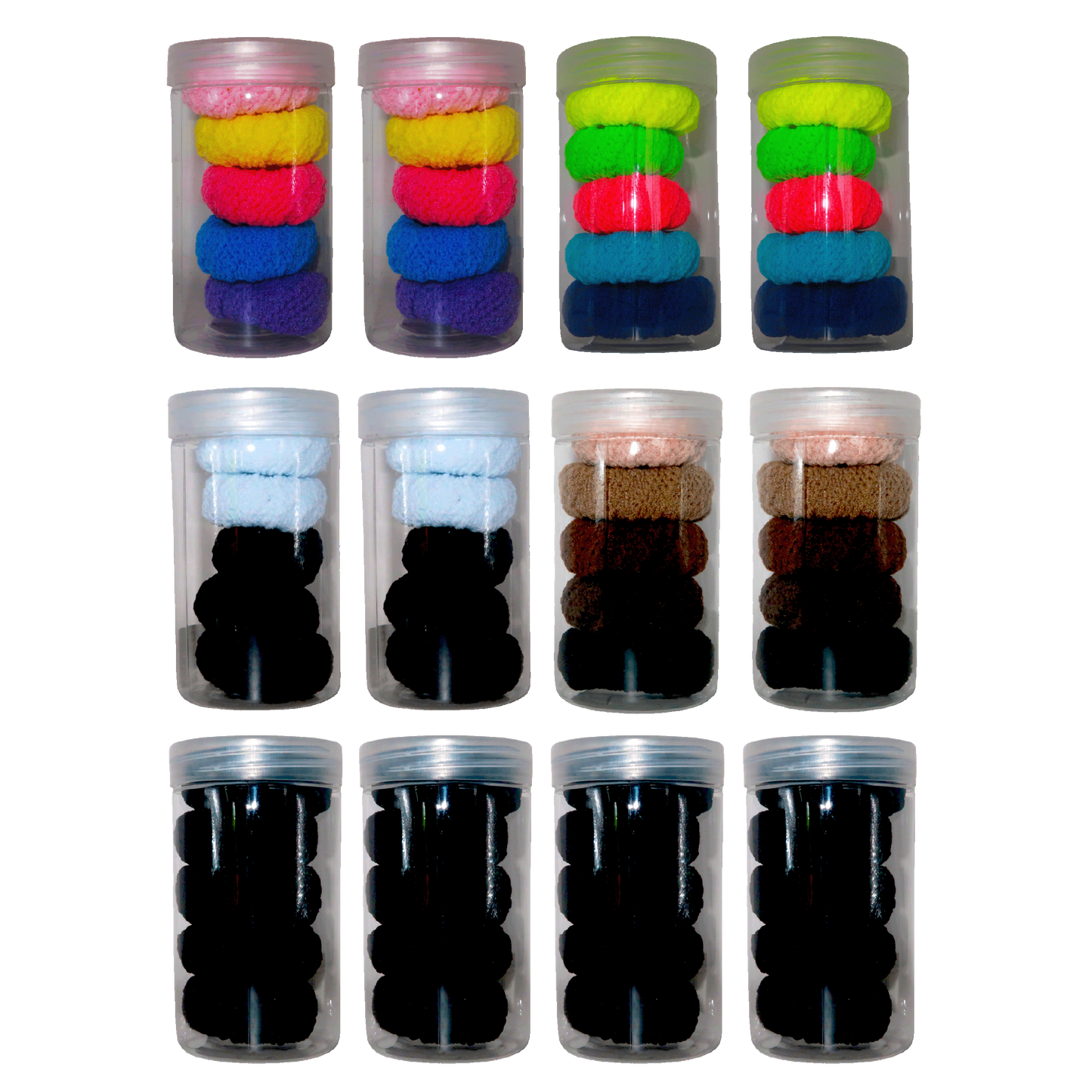 Hair Elastics Bands – 5pcs/Tube