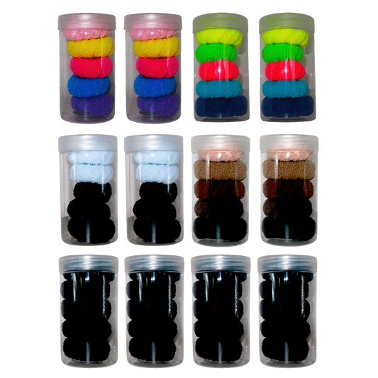 Hair Elastics Bands – 5pcs/Tube