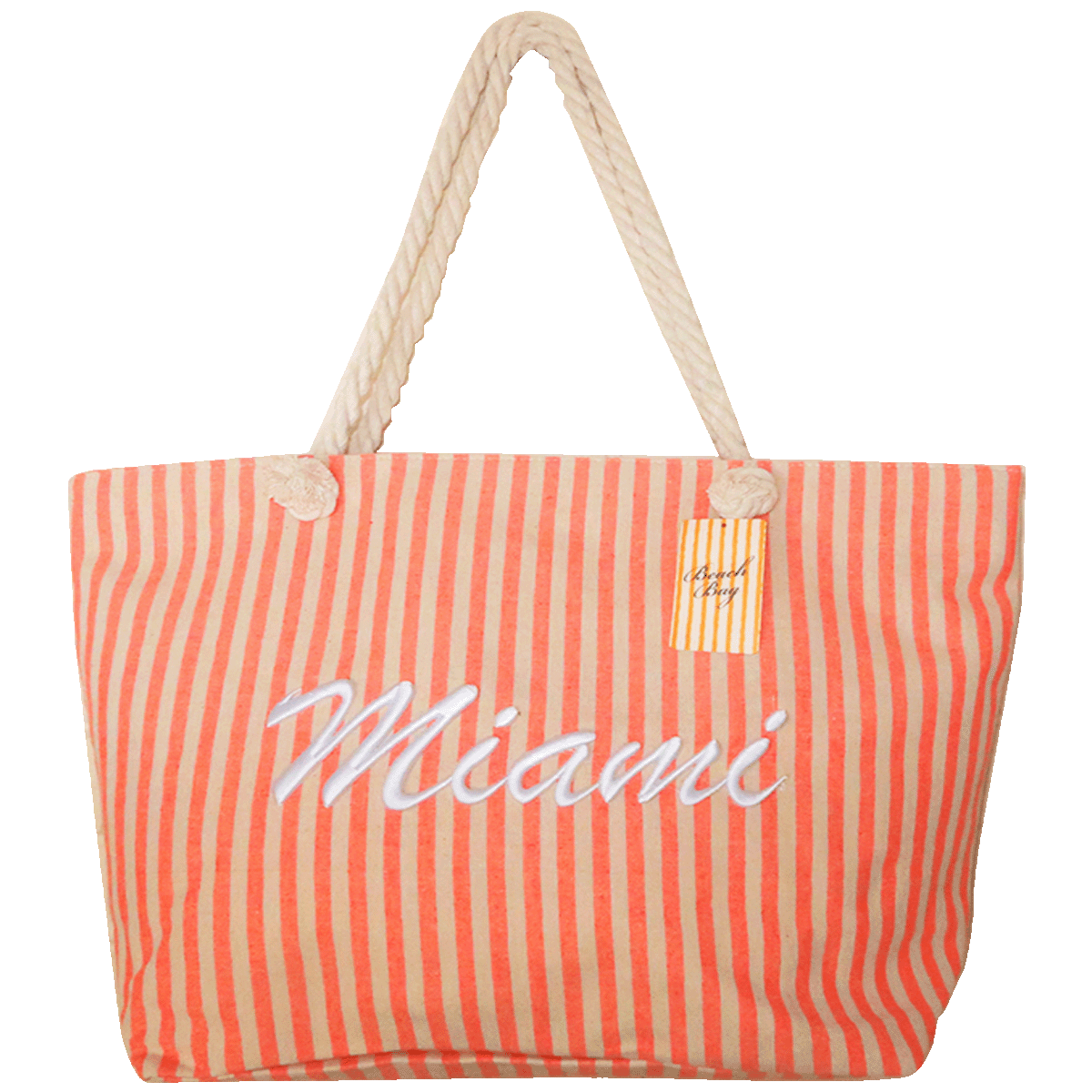 Extra Large Rope Handle Beach Bag 59 x 40 x 18cm – 6 Colour x 6 Design Mix