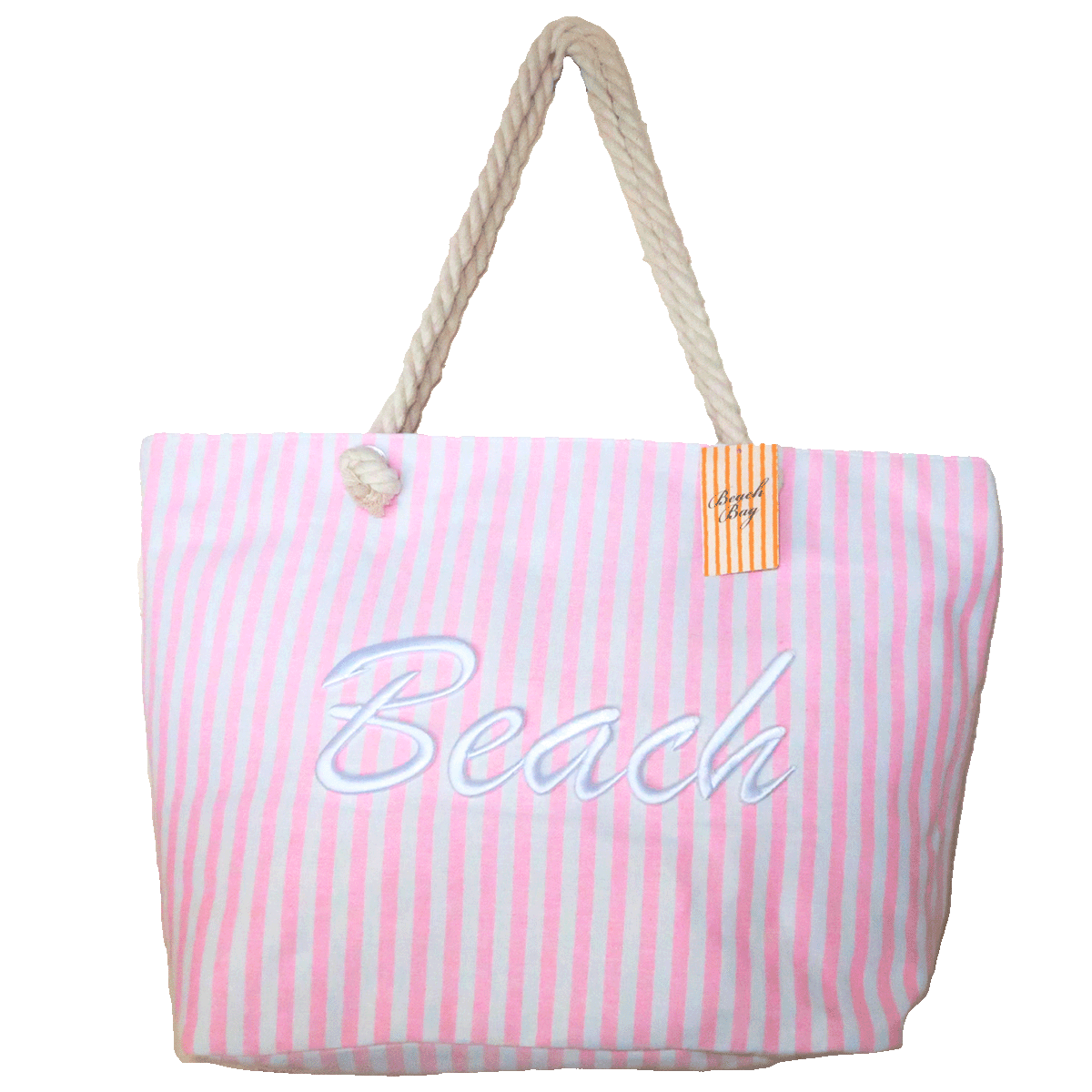 Extra Large Rope Handle Beach Bag 59 x 40 x 18cm – 6 Colour x 6 Design Mix