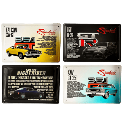 Streetside Classics Man Cave Tin Signs – 20 x 30cm