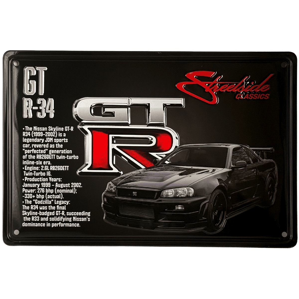 Streetside Classics Man Cave Tin Signs – 20 x 30cm