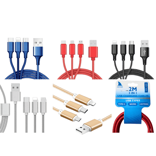 3 in 1 USB Cable – 2 Meters