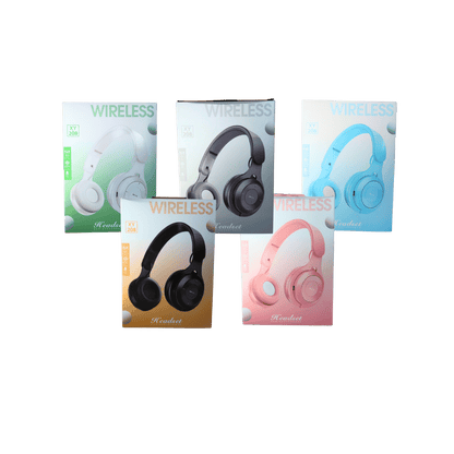 Wireless Headphones – 5 Colour Mix (Black, White, Grey, Pink, Blue)