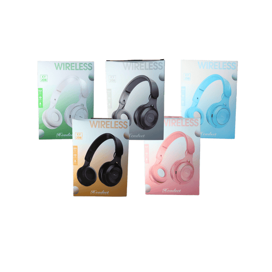 Wireless Headphones – 5 Colour Mix (Black, White, Grey, Pink, Blue)